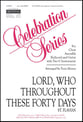 Lord, Who Throughout These Forty Days SAB choral sheet music cover